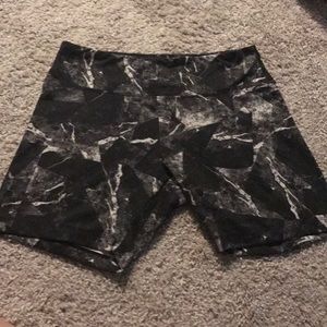 Black and white bicycle shorts by Marika
